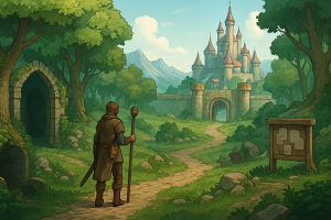 Okładka wpisu o grach MMORPG PL online w świecie fantasy