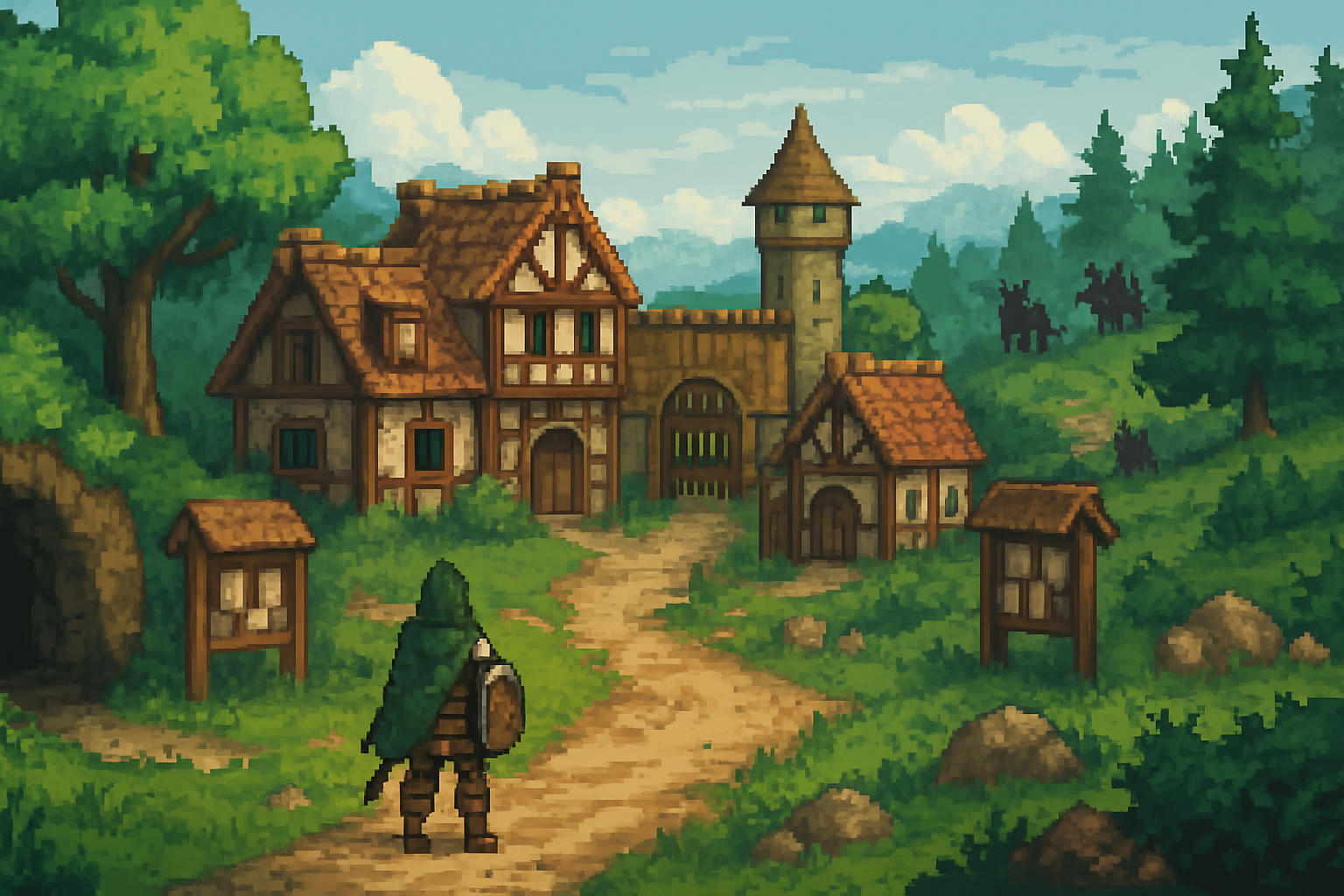 Okładka wpisu o grach MMORPG po polsku - fantasy świat i przygoda